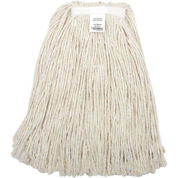 16 oz. Cotton Cut-End Mop Head, 4Ply, Narrow Band